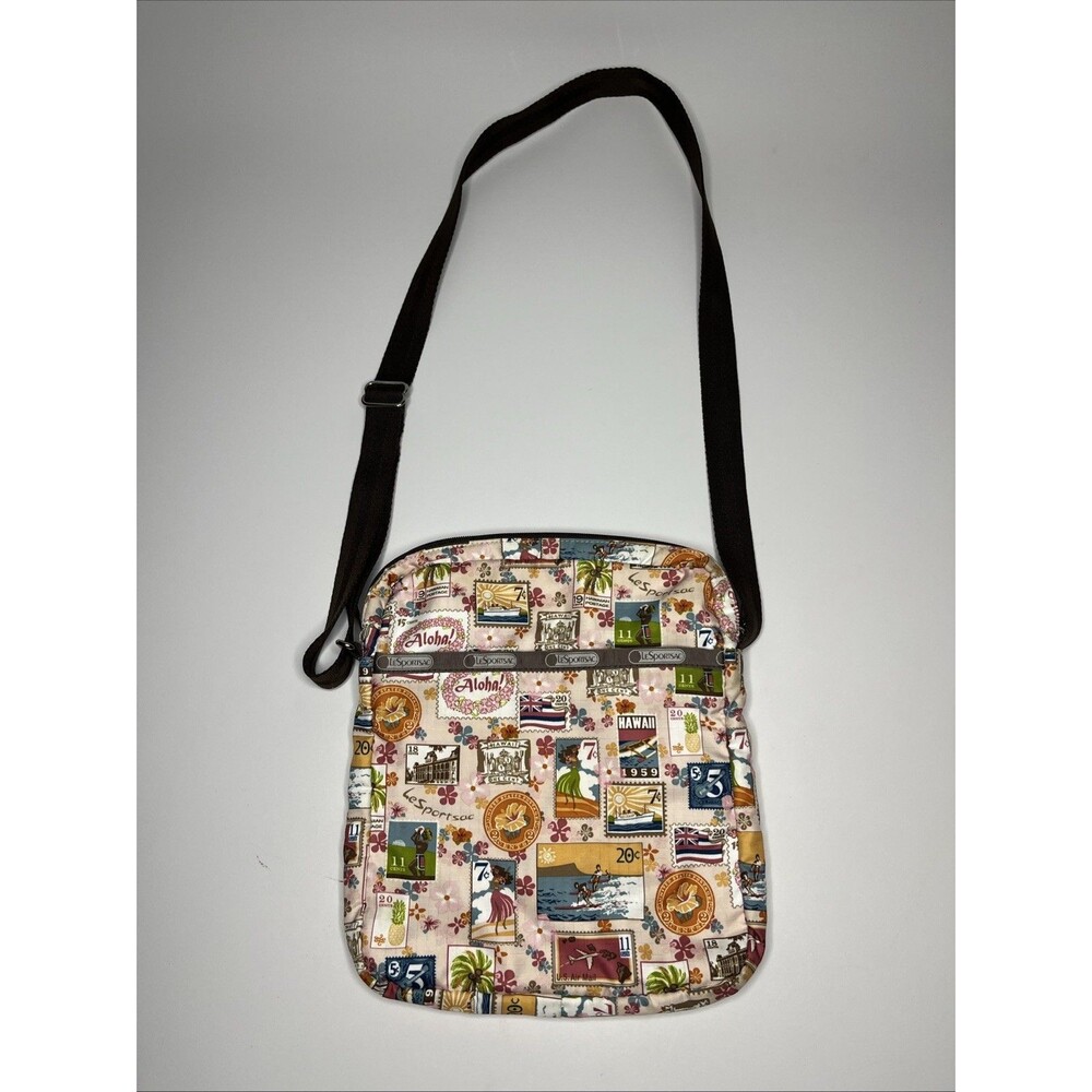 LeSportsac Hawaii Postage Print Crossbody Bag Limited Edition Travel Purse